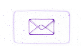 Imagem de um ícone de contato de e-mail.