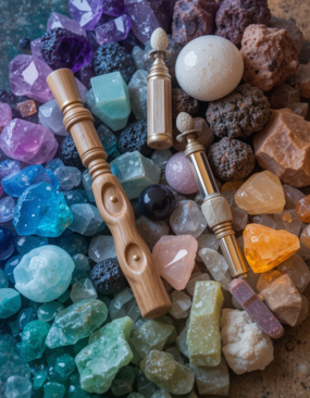 Instrumentos comuns usados em terapias para harmonizar a energia