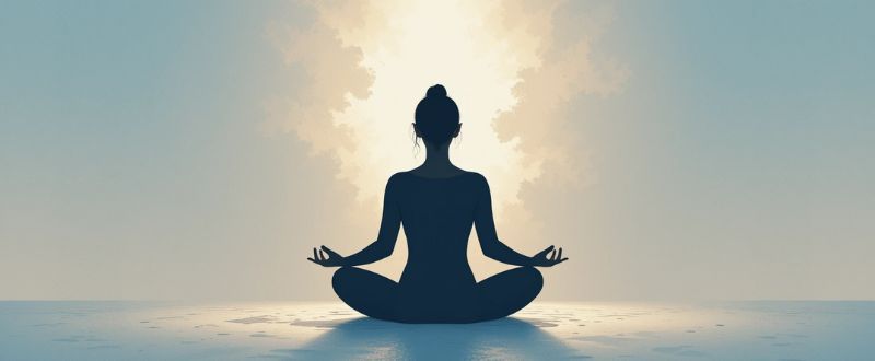 5 Passos para Se Conhecer de Verdade. Pessoa meditando em silêncio, simbolizando o primeiro passo dos 5 Passos para Se Conhecer de Verdade.