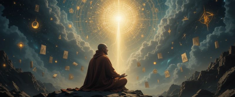 Representação simbólica da jornada espiritual segundo o Rosacrucianismo.