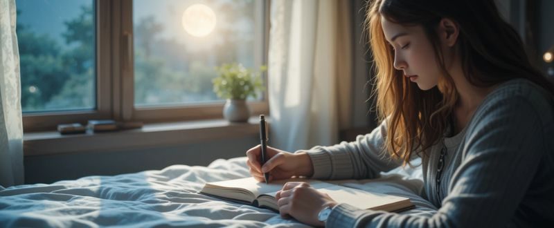 Reflexão e journaling após a cerimônia de Ayahuasca.