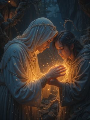 Pessoa oferecendo apoio com empatia, ilustrando a sensibilidade emocional como efeito de uma EQM.