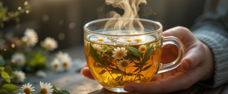 Chá de ervas para elevar a vibração espiritual.