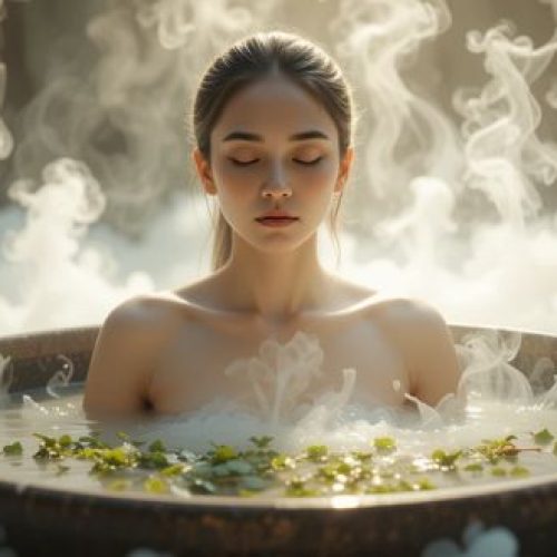 Banho energético com ervas: ritual de limpeza e conexão espiritual.