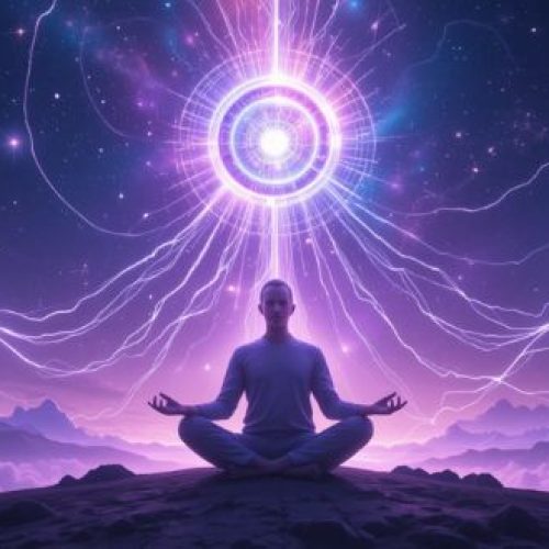 Conexão espiritual: um momento de alinhamento entre você e o universo.