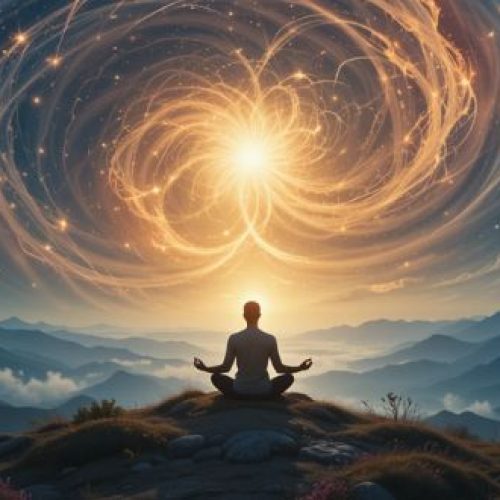 Início da jornada: o buscador conecta-se ao universo por meio da meditação.