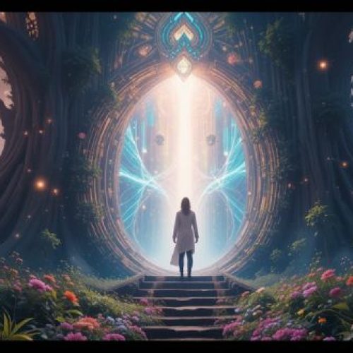 O limiar entre realidades: a jornada entre dimensões começa na expansão da consciência.