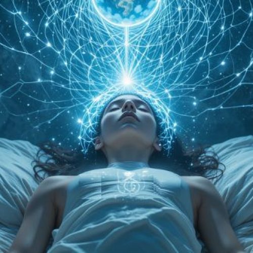 Preparação energética antes da prática da projeção astral.